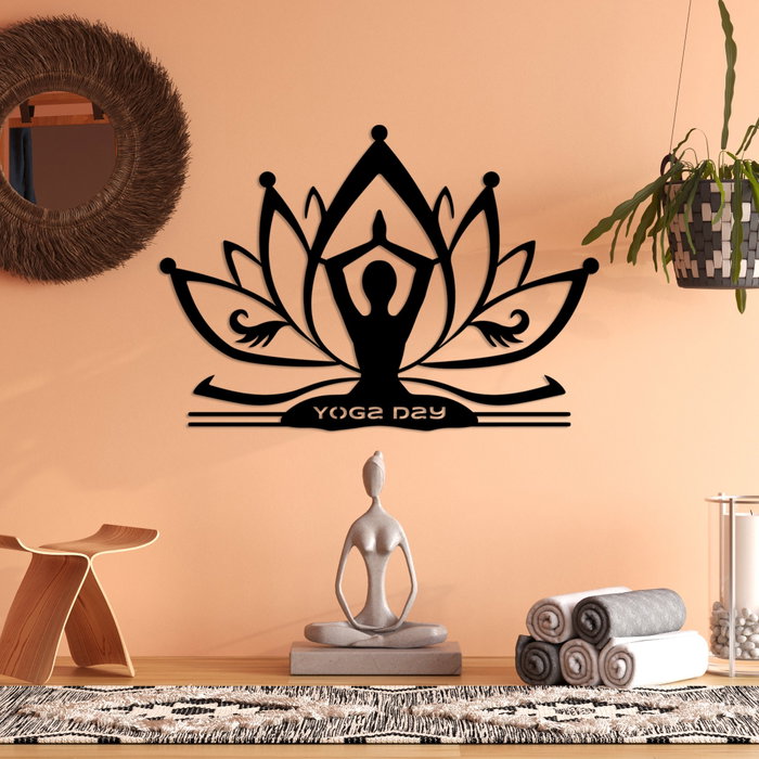Wallity Yoga 30 Escultura de pared en Negro Wallity Yoga 30 Escultura de pared en Negro